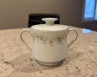 Johann Haviland Bavaria Germany Spring Pattern Sugar Bowl