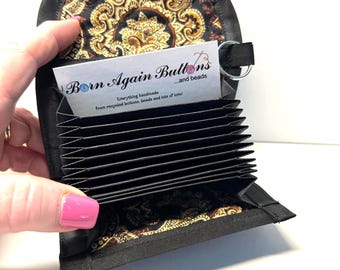 Card Holder 10 Slot Handmade Wallet Cotton