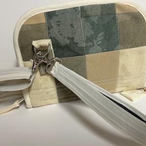 Cotton Canvas Crossbody Clutch