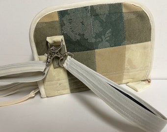 Cotton Canvas Crossbody Clutch