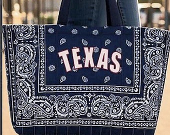 Handmade TEXAS tote bag