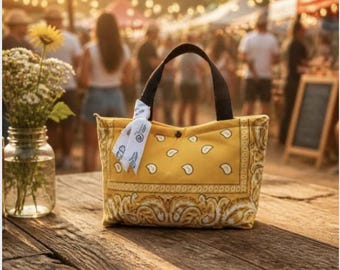 Budget Bandana Cotton Quilted Tote Bag