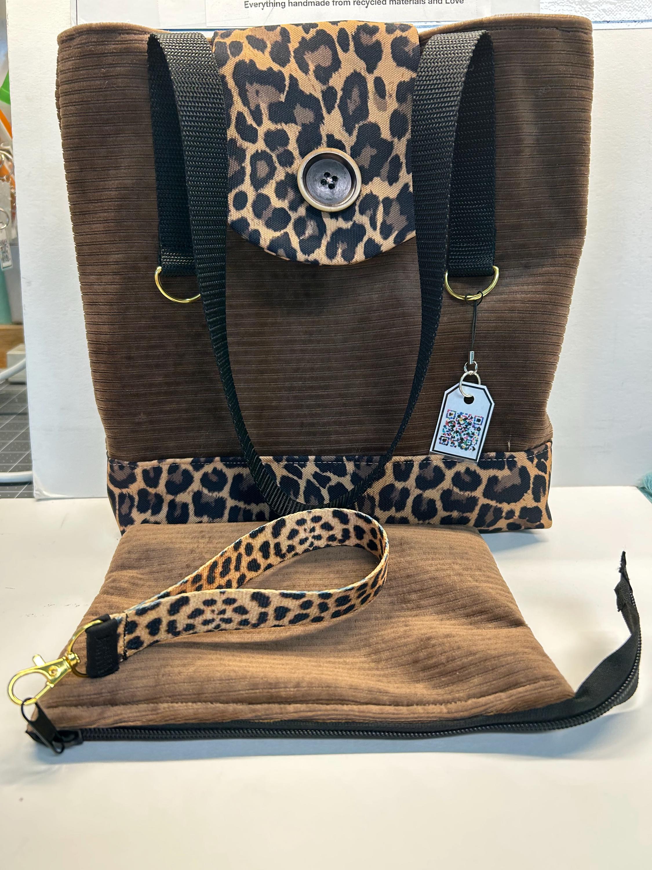 Leopard Corduroy Tote Bag - Etsy