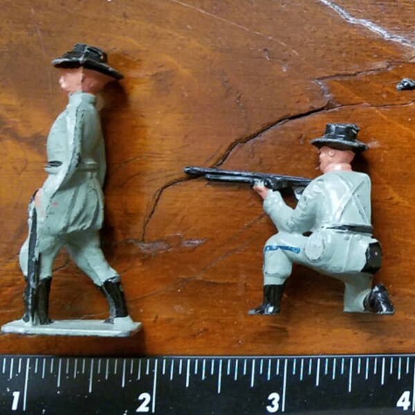 Special order for Thomas Hardin - 1930s Johillco / Britains Confederate Infantry Toy Soldiers & Barclay Japanese Soldier