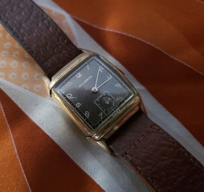 Vintage Art Deco 1940's Helbros Men's Wind Wrist Watch | Etsy