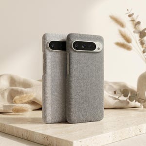 Ultra Slim Fabric Phone Case for Google Pixel 11 Pro XL, 10 9 8 7 9A 8A 7A Minimalist Cloth Texture Protective Cover Canvas Phone Case