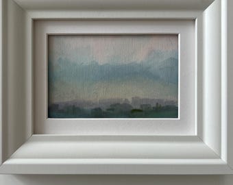 Landscape,Stady-Impressionist Sky, Original Oil Painting