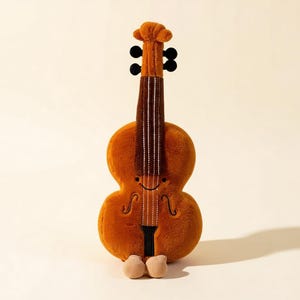 Violin & Guitar Plush Toy Set, Music Note Plushie, Soft Instrument Stuffed Toys, Musician Gift, Cute Band Decor, Music Lover Gift Idea