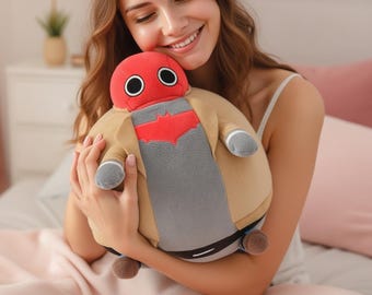 Red Hood Plush,Jason Todd Plush,Jason Todd Inspired Superhero Doll Handmade Plushie