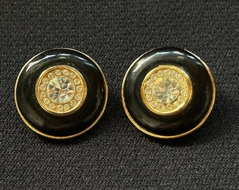 Vintage 1980 Orena Paris Clip en pendientes