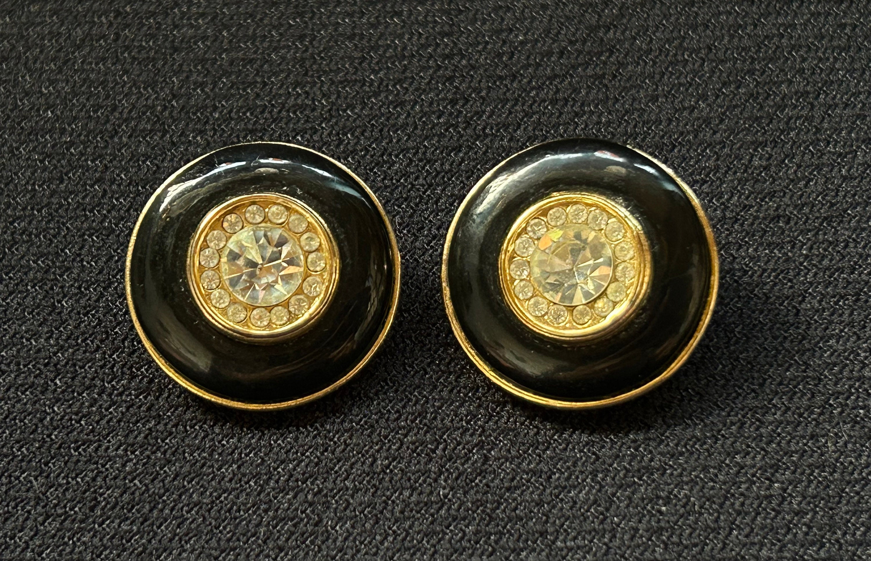 PAIRE DE BOUCLE D'oreille Clip Leritz Vintage Haute Couture Bijou Signé EUR 50,00 - FR
