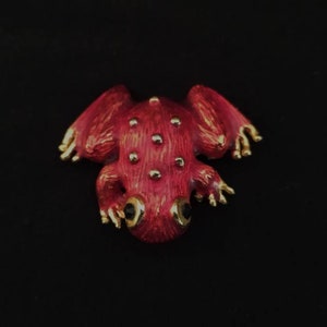 Vintage Frog Enameled Brooch