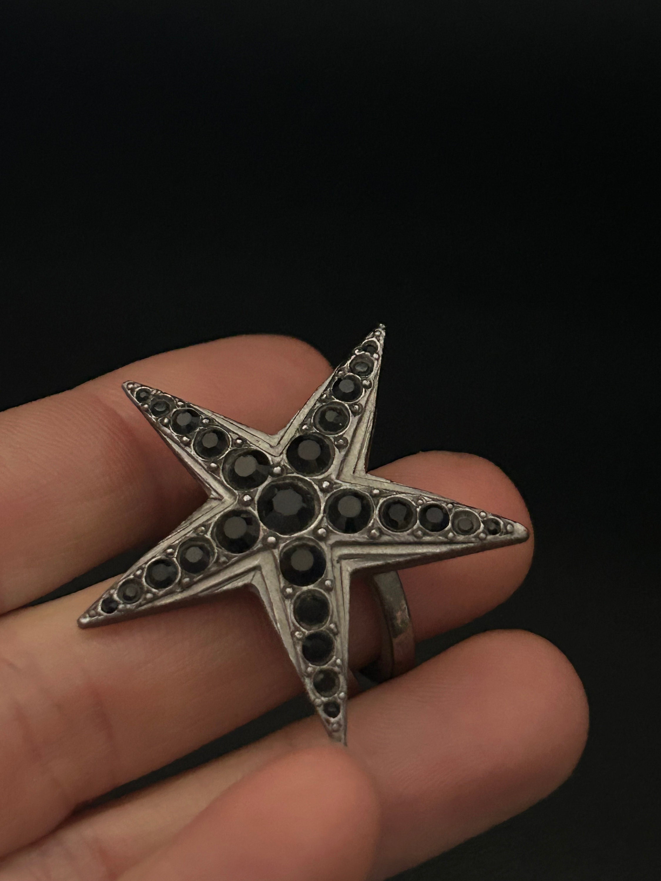 RARE & VINTAGE] Jean Paul Gaultier G Silver Ring - Size 8.5