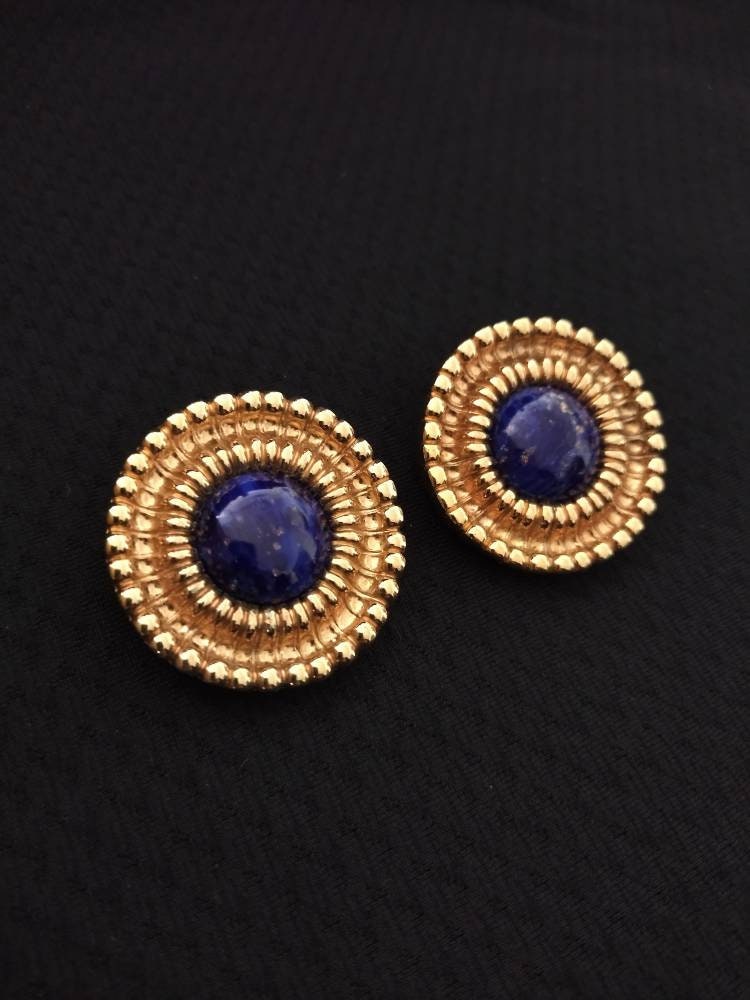 Boucles D'oreilles à Clip Vintage Signées Clandestine Guy Laroche Paris - Occasion, Bijou Rétro