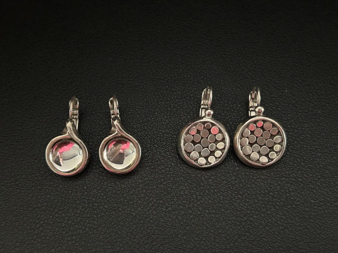 Boucles D'oreilles Pendantes Métal Pointu's - Design Haute Couture Vintage, Doré, Dormeuses