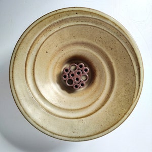 Vintage Taize Sandstone Ceramic Incense Burner or Flower Holder