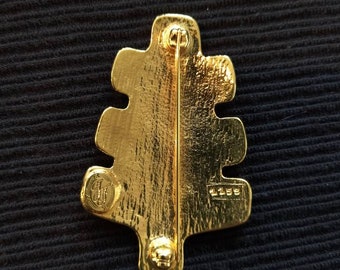 Broche Vintage Inès De La Fressange - Bijou Français De Couture - Occasion