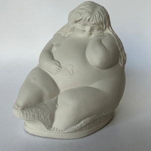 Ricardo Mesa Ceramic Bisque Porcelain Sculpture White