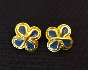 Vintage Leritz Clover Clip On Earrings
