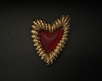 Broche de corazón Balenciaga vintage