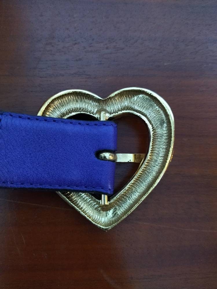 Vintage YSL Jeweled Leather Belt - Etsy Israel display picture 1