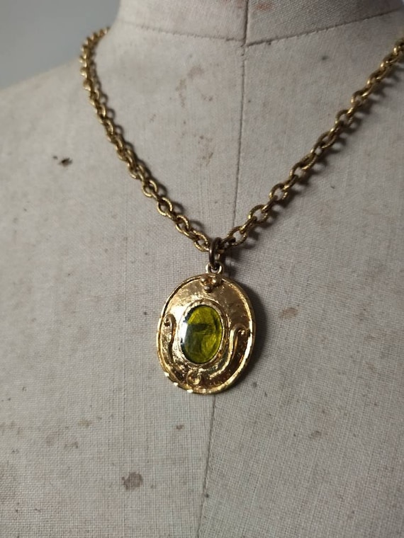 Collier Vintage Haute Couture Jacques Esterel En Métal Doré - Occasion