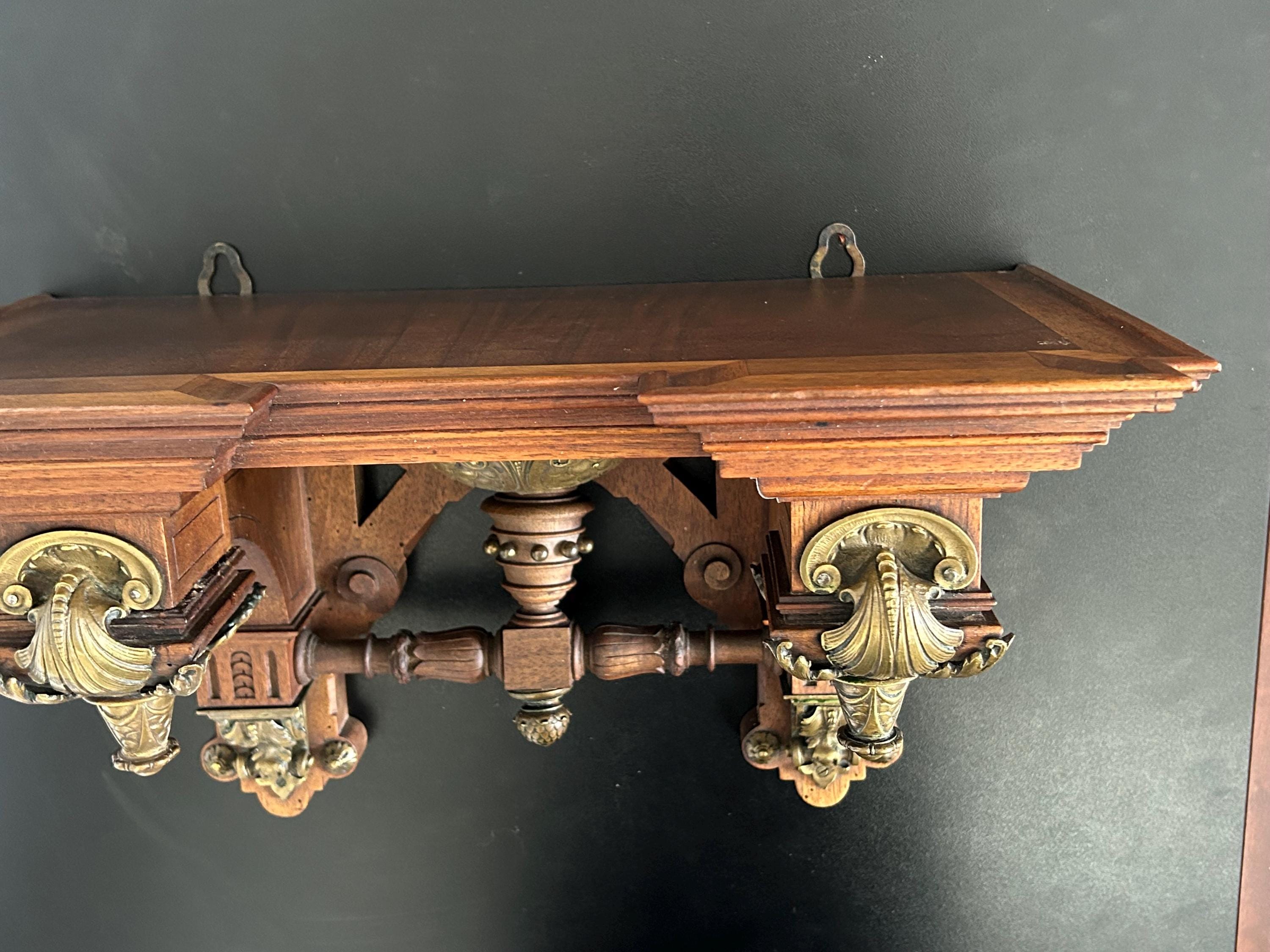 Rare Antique 19th Century Bracket Clock Base Wood and Bronze - Etsy