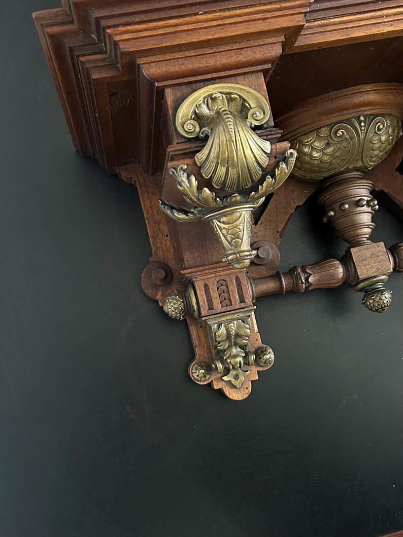 Rare Antique 19th Century Bracket Clock Base Wood and Bronze - Etsy