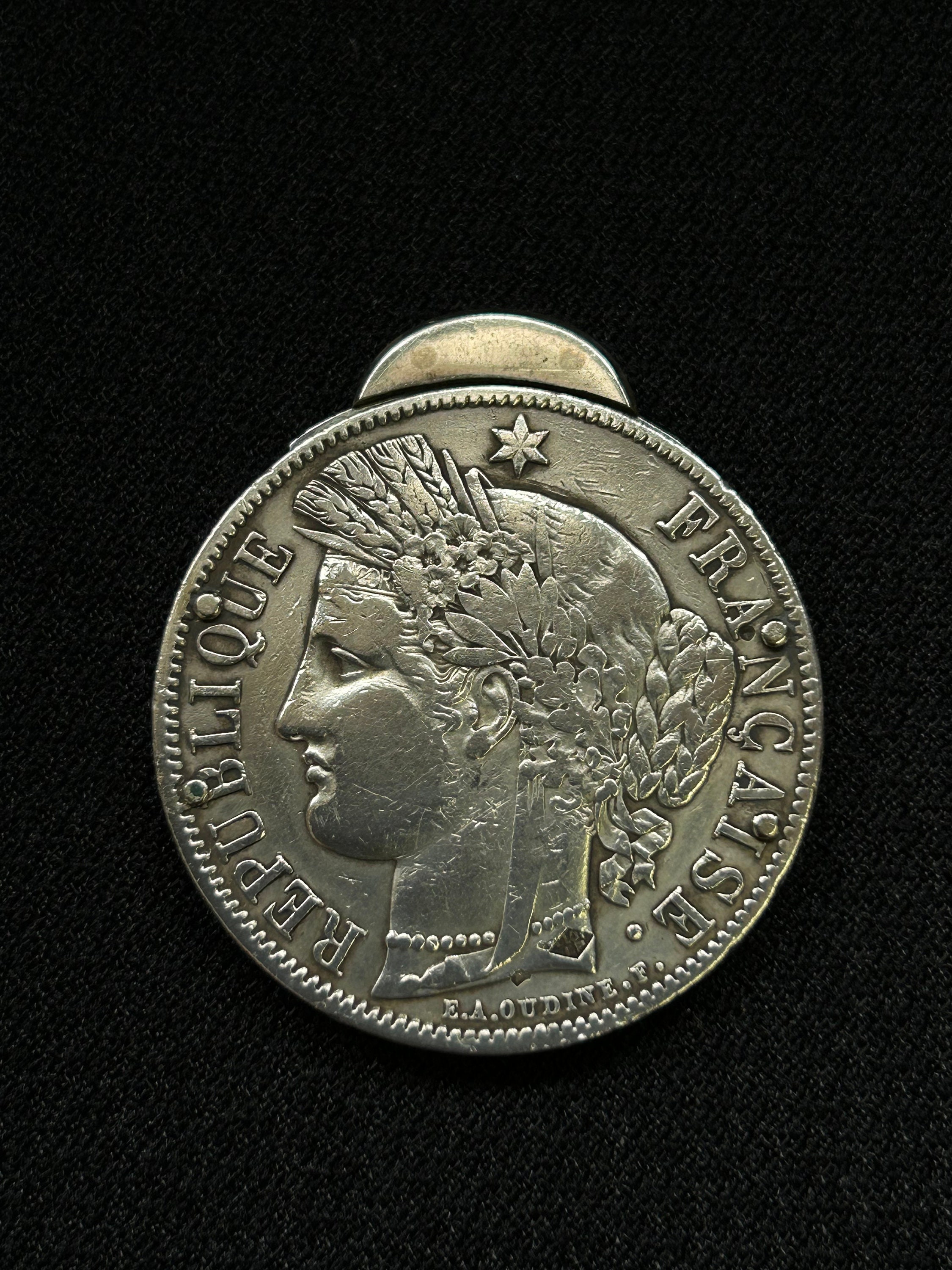 Eloi Pernetナポレオン銀貨(800S)シガーカッター : ヴィンテージ Eloi Pernetナポレオン銀貨(800S)シガーカッター : ヴィンテージ