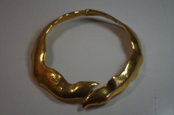 Vintage Yves St Laurent Snake Necklace Choker YSL
