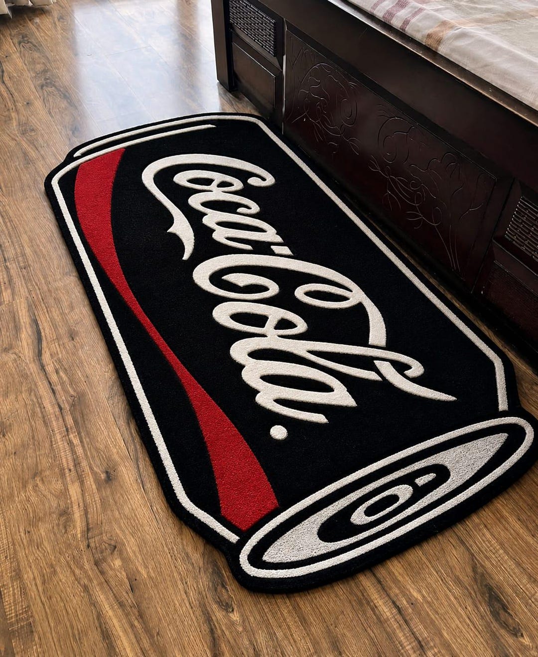 Coke Can Hand Tufted Rug, Soda Inspired Area Rug, Custom Plush Floor ...