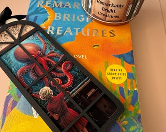 Remarkably Bright Creatures Inspired Scented Bookmark, Candle & Gift Set | Coastal Bookish Gift | BookTok Favorite