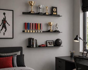 Modern Entryway Floating Shelf, Stainless Steel Wall Shelf, Minimalist Storage, Metal Shelf