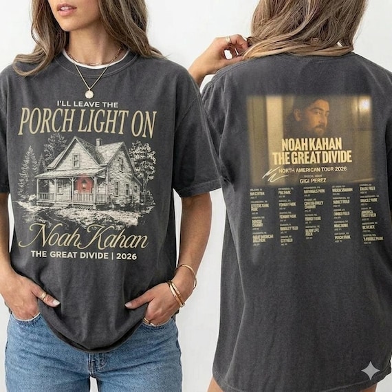 Comfort Colors® Noah Kahan The Divide Tour Shirt, The Great Divide | 2026 Shirt, I'll Leave Porch Light On Concert T-shirt, Tour Shirt