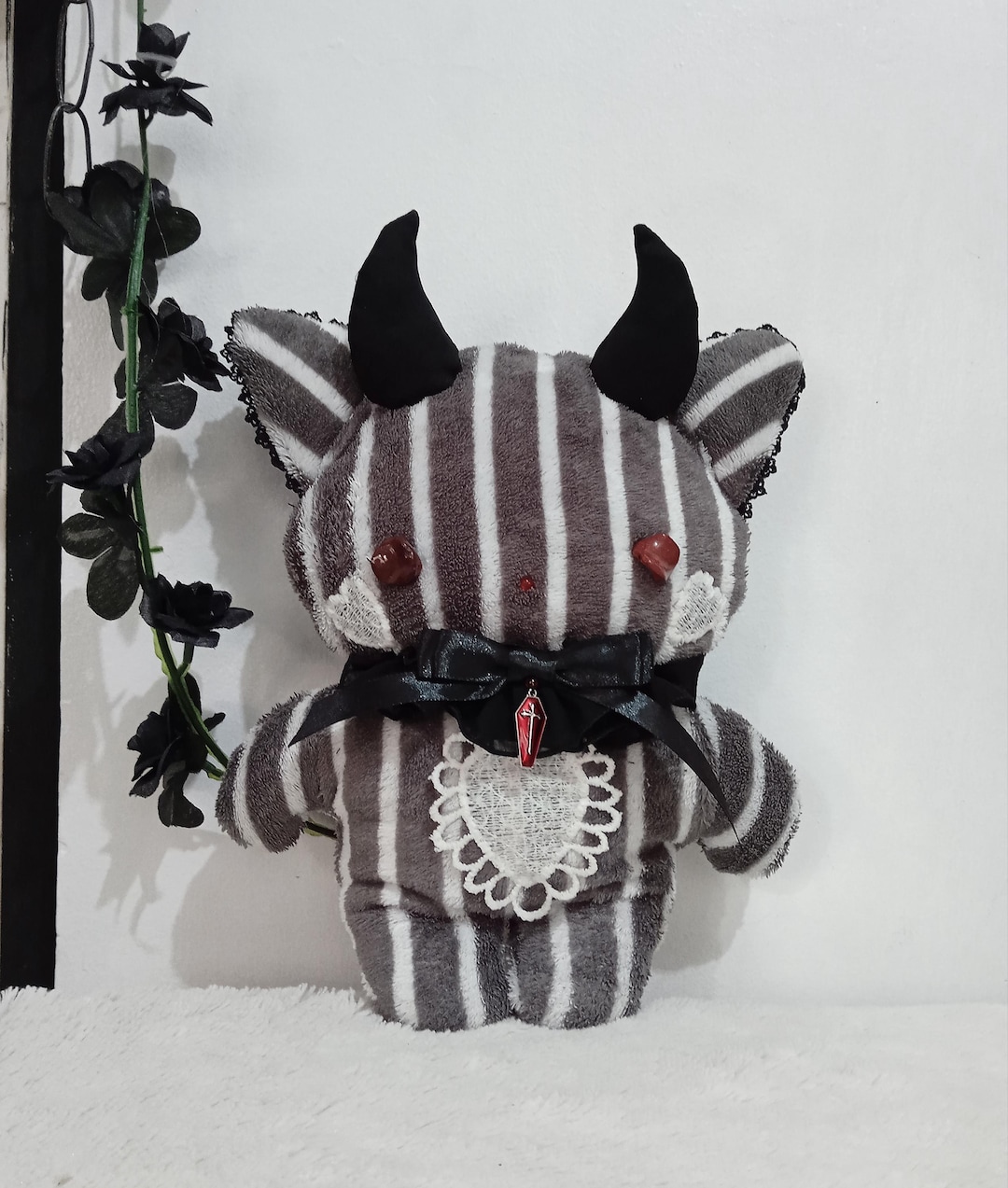 Dorotee Sweetlips - Demon Kitty Familiar Plush Doll - Etsy Japan