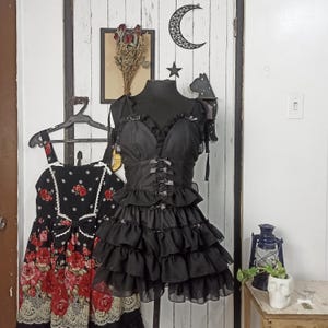 Dorotee Sweetlips - Midnight Hex Camisole and Bloomers Gothic Lolita Set | Custom Sizing Pre-order
