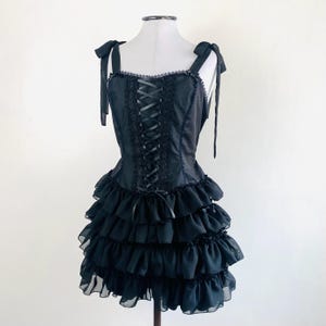Dorotee Sweetlips - Black Slumber Top and Bloomers Gothic Lolita Set | Custom size preorder