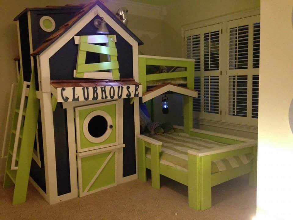 Clubhouse Bunk Bed Etsy