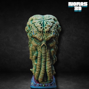 Cthulhu huvudfigur STL, kosmisk skräck 3D-modell, Lovecraftian-staty (digital nedladdning) (förhandsstödd)