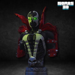 Spawn Bust 3D Model STL (Pre-Supported) (Digital Download)