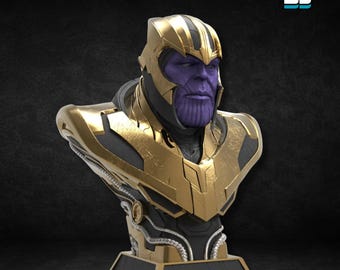 Thanos Bust 3D Model STL File (Pre Supported)
