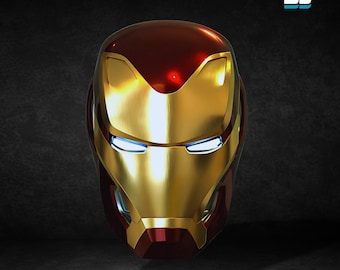 Iron Man MK50 Infinity War Helmet, Iron Man Helmet 3D model design, Iron Man Helmet Digital STL, 3D Model, Iron Man Helmet Stl 3D Printing