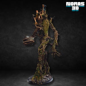 Treebeard Ent with Hobbits 3D Model (Digital Download), Lotr Stl