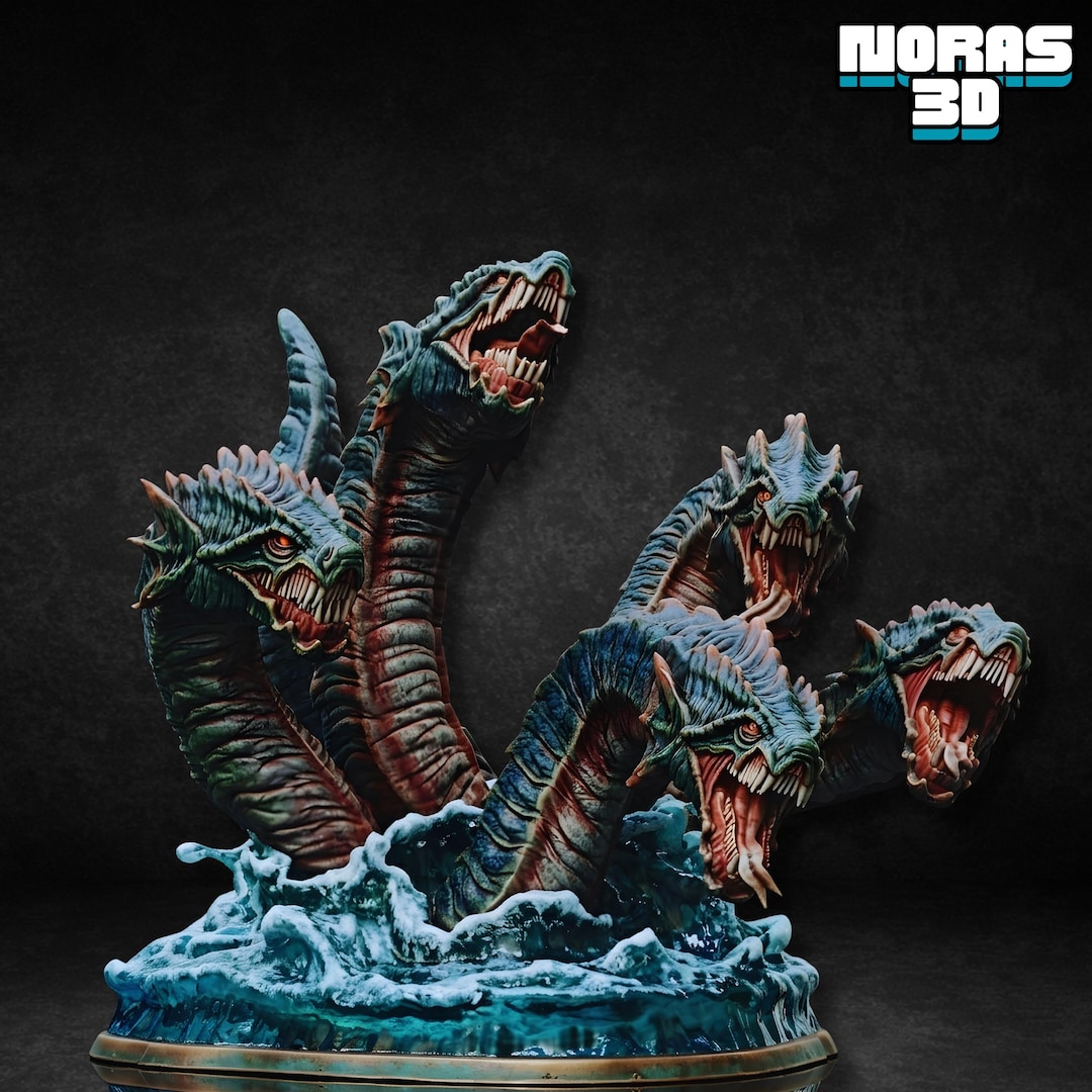Hydra Riser Stl Detailed Hydra Figure 3D Print Model, Mythology STL, Pre-supported ...