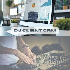 Plantilla de Notion para CRM de clientes de DJ / Gestor de reservas y base de datos de clientes / Organizador de negocios musicales / Descarga digital