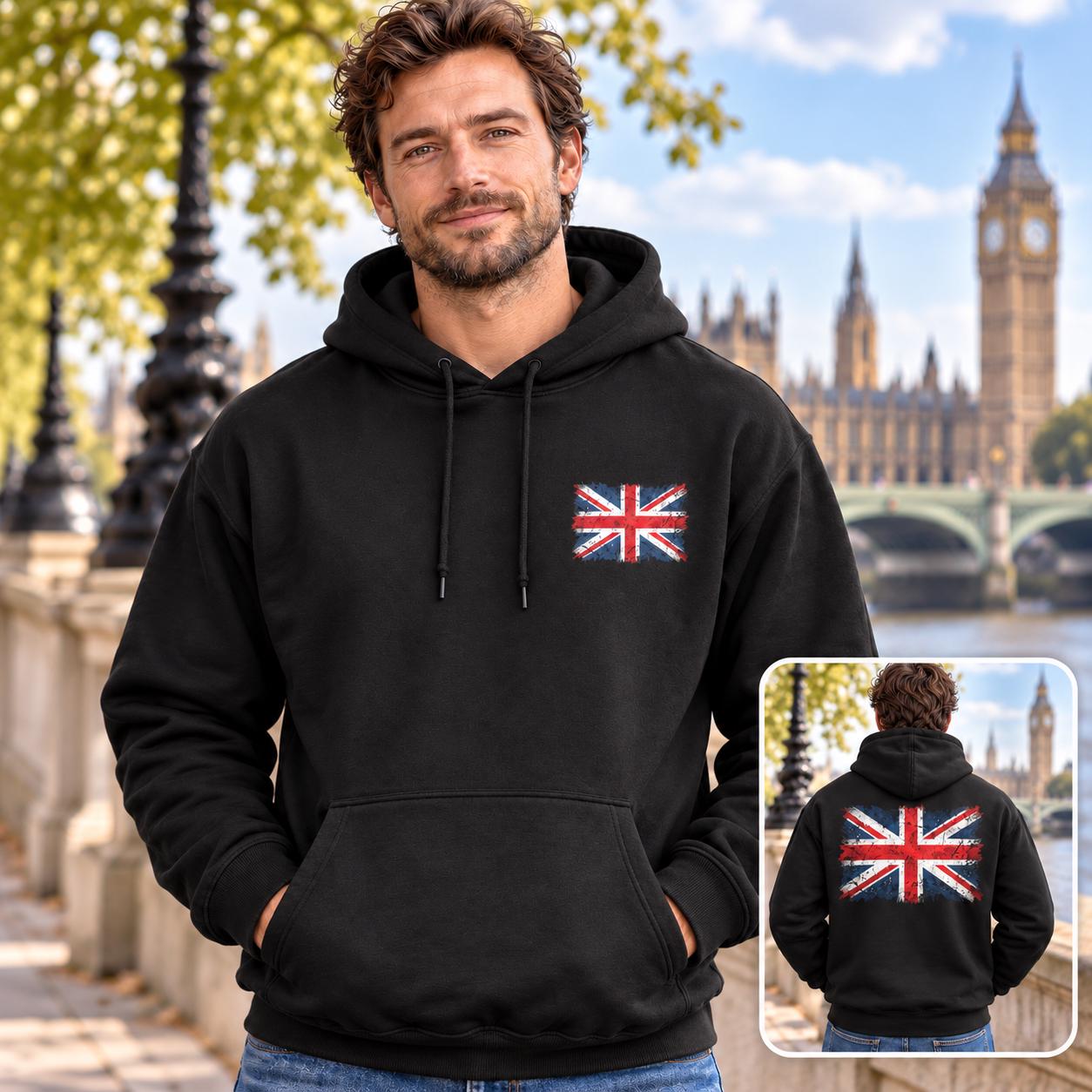 British Flag Hoodie - Etsy