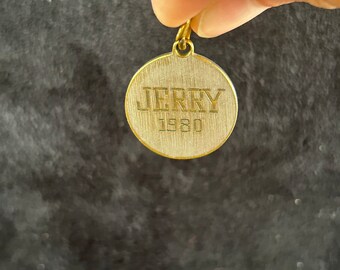 Jerry 1980 charm pendant medal