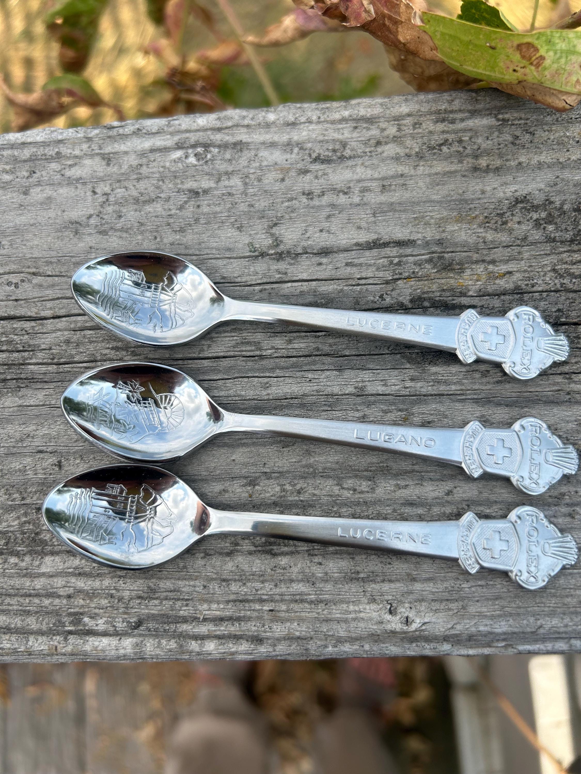 Souvenir Spoons Bucherer Of Switzerland Rolex Spoon Lugano