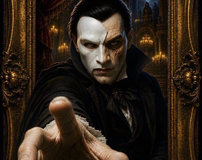 Featured listing image: Phantom of the Opera Poster for Gothic Halloween Decor
