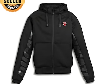 Ducati jardon herenmotorhoodie met CE ARMOR